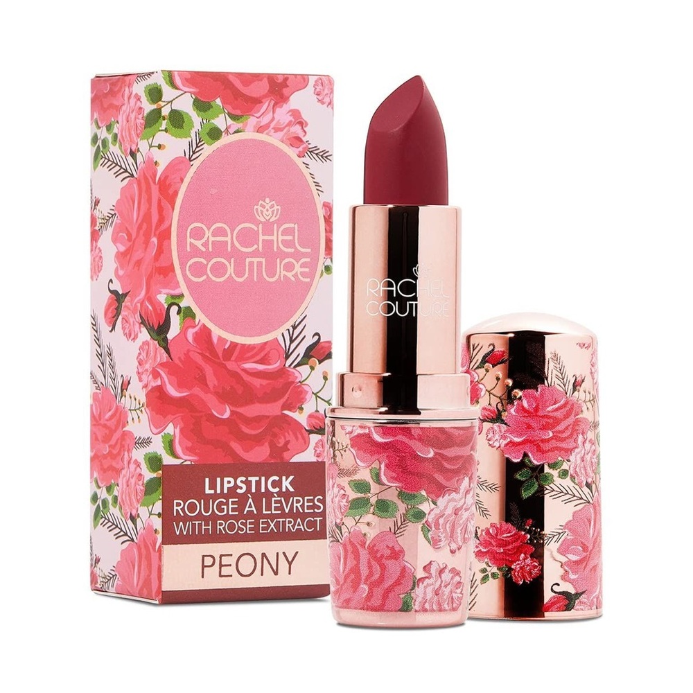 NEW *Rachel Couture* Peony Pink Lipstick - Hydrating Rose Extract